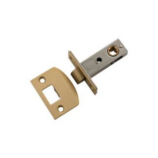 Tube Latch Split Cam Satin Brass Backset 45mm