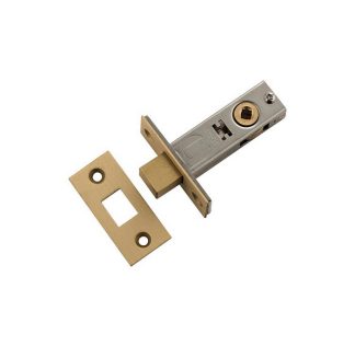 Privacy Bolt, Satin Brass. Backset 45mm