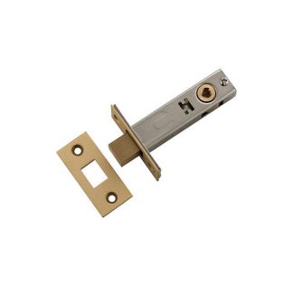Privacy Bolt, Satin Brass. Backset 60mm
