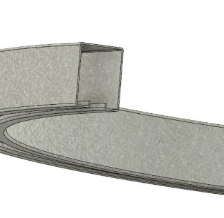 Eltrak Track 450kg Rated Curved. - Galvanised