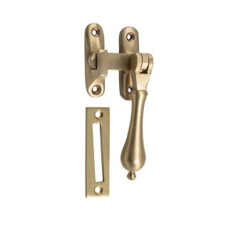 Casement Fastener Teardrop Long Throw Satin Brass