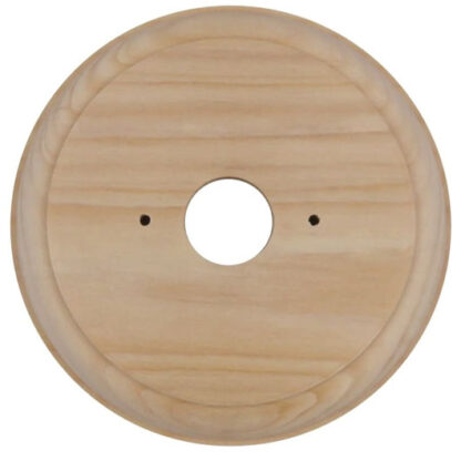 42P - Light Switch Mounting Block Classic Round Single Pine D115mm