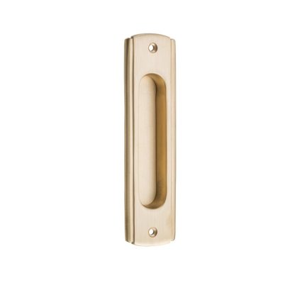 Tradco 6690 Sliding Door Pull Traditional Satin Brass H150xW43mm