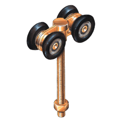 Eltrak Sliding Door Roller. Four Wheel. EG14LP