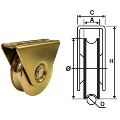 Bottom Roller For Sliding Gates. 200Kg Load Capacity 2 Bottom Roller for Sliding Gates. 200Kg load capacity - Image 2