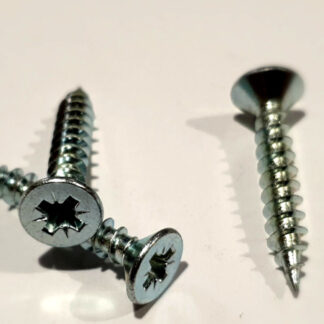 Pozi Drive Longthread Screws Zinc plated.