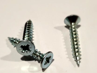 Pozi Drive Longthread Screws Zinc plated.
