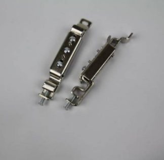 Steel Drawer Front Fixing Bracket for wire drawers. Chrome Finish