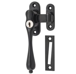 9640 Locking Teardrop Casement Fastener LH - Matt Black