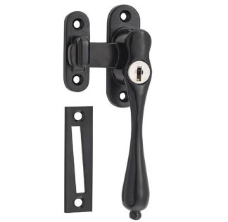 9641 Locking Teardrop Casement Fastener RH - Matt Black