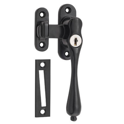 9641 Locking Teardrop Casement Fastener RH - Matt Black