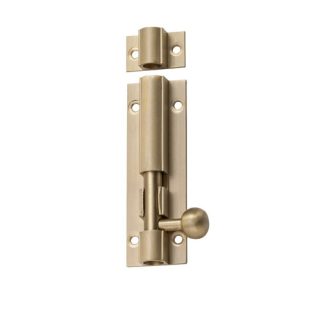 6671 - Barrel Bolt - 75x25mm - Satin Brass