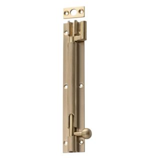 6678 - Barrel Bolt - Offset - Satin Brass - 150x25mm