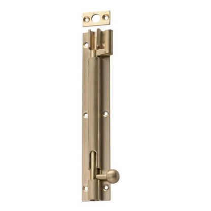 6678 - Barrel Bolt - Offset - Satin Brass - 150x25mm