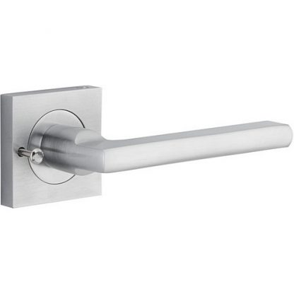 Privacy Door Handle. Baltimore Square Rose. 8 Privacy Door Handle. Baltimore Square Rose. - Brushed Chrome
