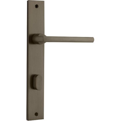 Privacy Door Handle. Baltimore Lever Rectangular. - Signature Brass