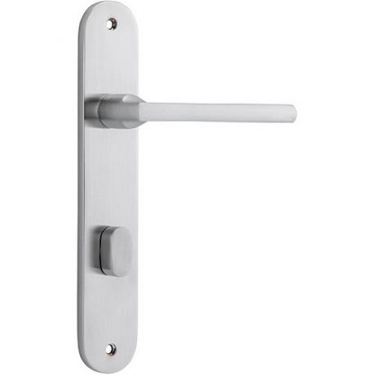 Privacy Door Handle. Baltimore Lever Oval. 5 Privacy Door Handle. Baltimore Lever Oval. - Brushed Chrome