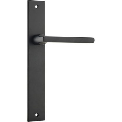 Passage Door Handle. Baltimore Lever Rectangular. - Matt Black