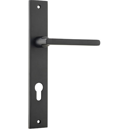 Entrance Door Handle. Baltimore Rectangular. - Matt Black