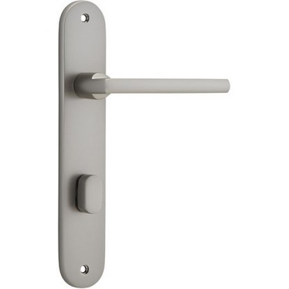 Privacy Door Handle. Baltimore Lever Oval. 4 Privacy Door Handle. Baltimore Lever Oval. - Satin Nickel