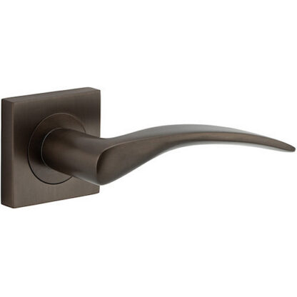 Passage door handle . Oxford Square Rose. - Signature Brass
