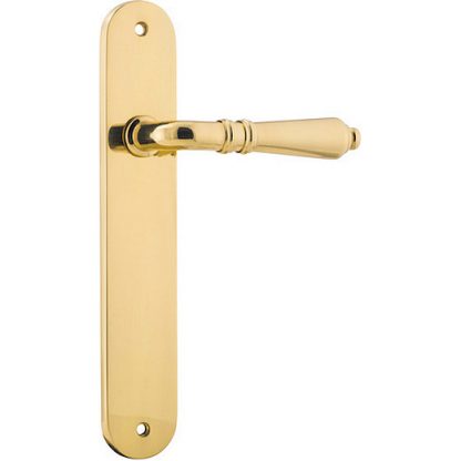 Passage Door Handle. Sarlat Lever Oval. 9 Passage Door Handle. Sarlat Lever Oval. - Polished Brass