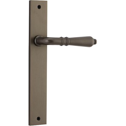 Passage Door Handle. Sarlat Lever Rectangular. - Signature Brass