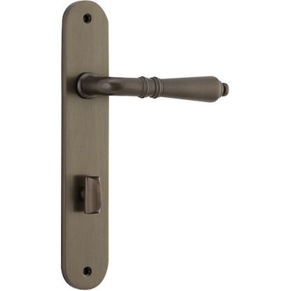 Privacy Door Handle. Sarlat Lever Oval. - Signature Brass