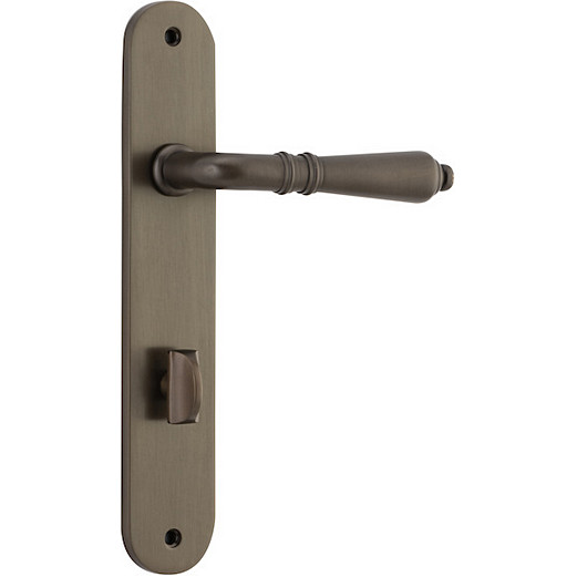 Privacy Door Handle. Sarlat Lever Oval. - Signature Brass