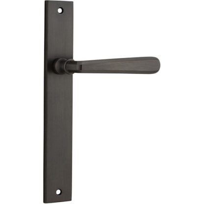 Passage Door Handle. Copenhagen Lever, Rectangular. - Signature Brass