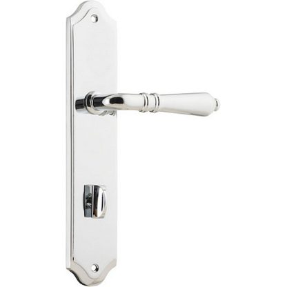 Privacy Door Handle. Sarlat Lever Shouldered. - Polished Chrome