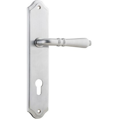 Entrance Door Handle. Sarlat Lever Shouldered. 6 Entrance Door Handle. Sarlat Lever Shouldered. - Brushed Chrome
