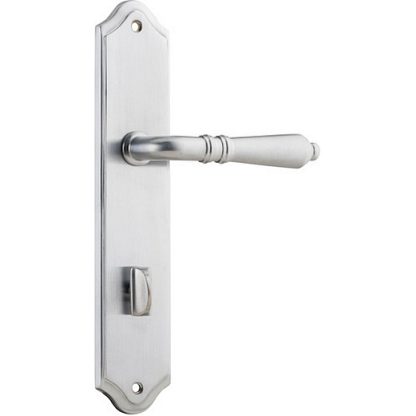Privacy Door Handle. Sarlat Lever Shouldered. - Brushed Chrome