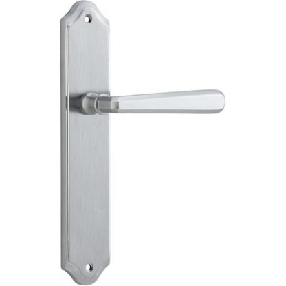 Passage Door Handle. Copenhagen Lever, Shouldered. - Brushed Chrome