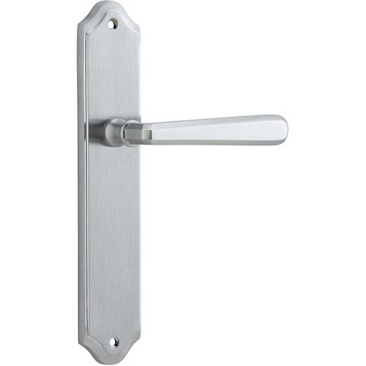 Passage Door Handle. Copenhagen Lever, Shouldered. - Brushed Chrome