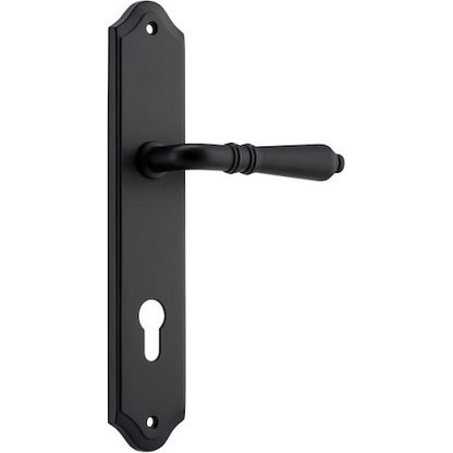 Entrance Door Handle. Sarlat Lever Shouldered. 5 Entrance Door Handle. Sarlat Lever Shouldered. - Matt Black