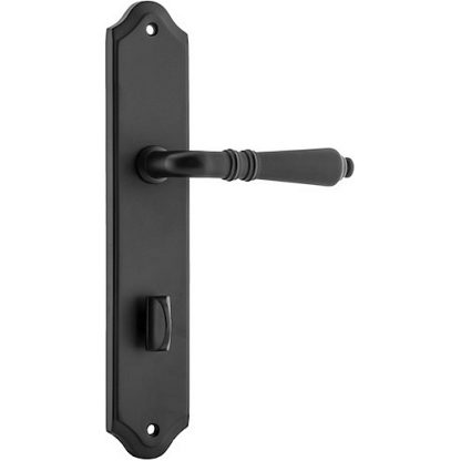 Privacy Door Handle. Sarlat Lever Shouldered. - Matt Black