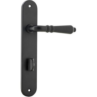 Privacy Door Handle. Sarlat Lever Oval. - Matt Black