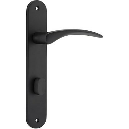 Privacy Door Handle. Oxford Lever Oval. 4 Privacy Door Handle. Oxford Lever Oval. - Matt Black