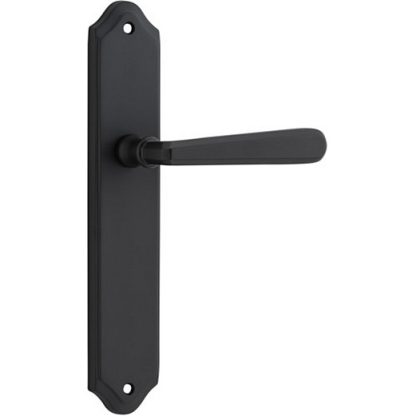 Passage Door Handle. Copenhagen Lever, Shouldered. - Matt Black