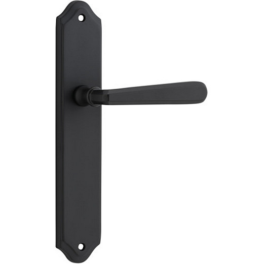 Passage Door Handle. Copenhagen Lever, Shouldered. - Matt Black