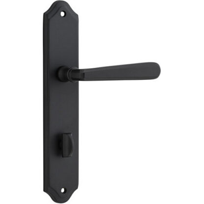 Privacy Door Handle. Copenhagen Lever, Shouldered. - Matt Black