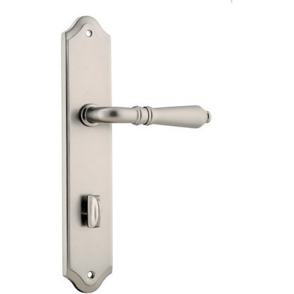 Privacy Door Handle. Sarlat Lever Shouldered. - Satin Nickel