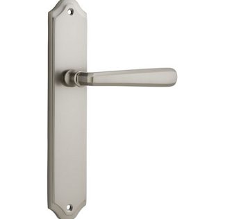 Passage Door Handle. Copenhagen Lever, Shouldered. - Satin Nickel