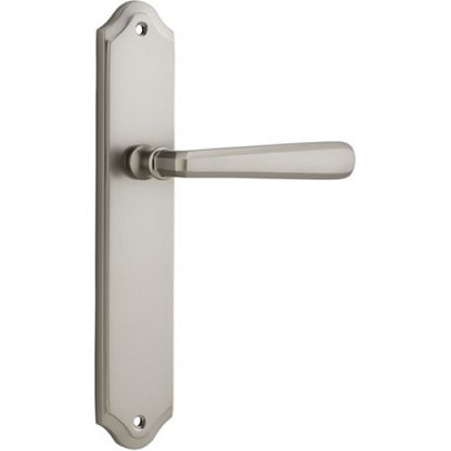 Passage Door Handle. Copenhagen Lever, Shouldered. - Satin Nickel