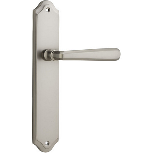 Passage Door Handle. Copenhagen Lever, Shouldered. - Satin Nickel
