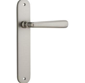 Passage Door Handle. Copenhagen Lever Oval. - Satin Nickel
