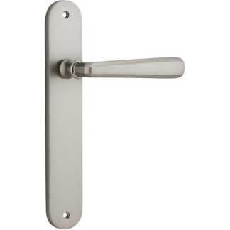 Passage Door Handle. Copenhagen Lever Oval. - Satin Nickel