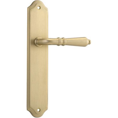 Passage Door Handle. Sarlat Lever Shouldered. - Brushed Brass