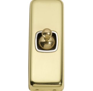 Light Switch Flat Plate. Architrave 1 Gang Toggle